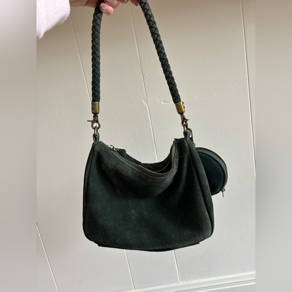 Anthropologie suede shoulder bag